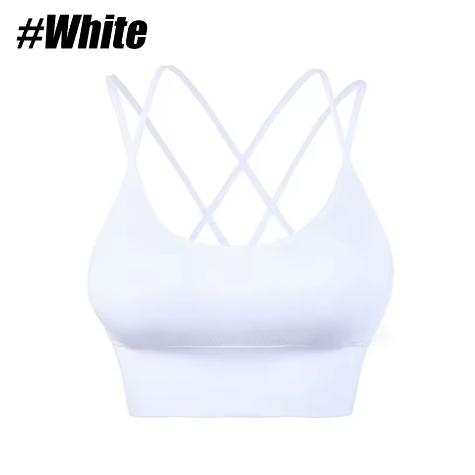 Women’s Push Up Sports Bra – Solid Color, Padded Fitness Bra for Yoga, Running & Gym